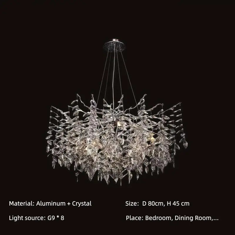 Modern Crystal Chandelier. Suitable For Dining Room, Living Room,