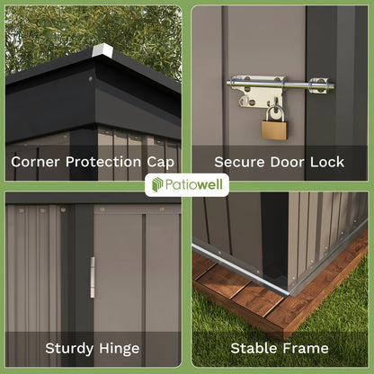 Patiowell 5x3 FT Outdoor Storage Shed, Tool Shed