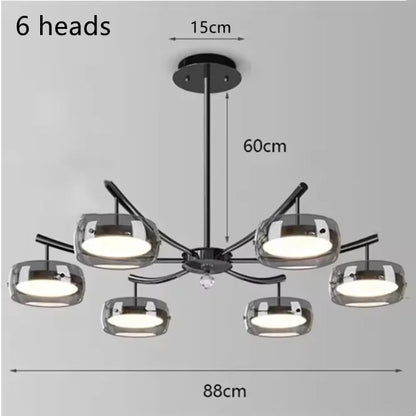 Nordic Minimalist Long Glass Pendant Lights Dimmable