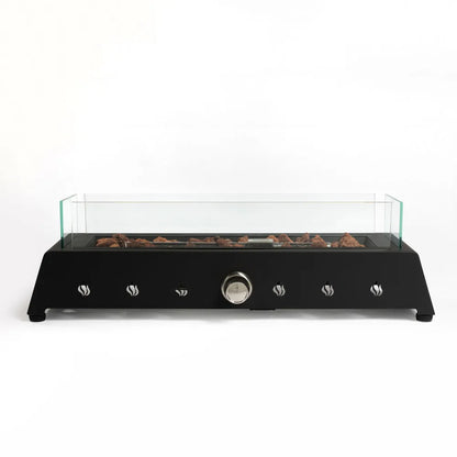 28 inch Tabletop Fire Pit, Propane Gas Fire Pit with Quick Connect Joint,