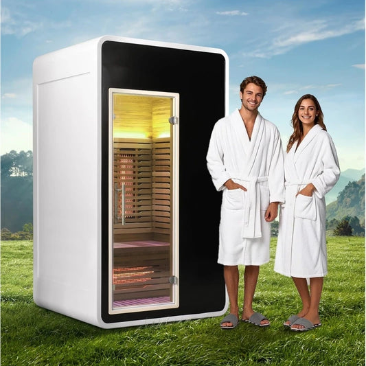 Full Spectrum Infrared Sauna for 2 Person WiFi Control Outdoor
