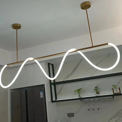 Nordic Adjustable Hose LED Chandelier Suitable Kitchen Dining
