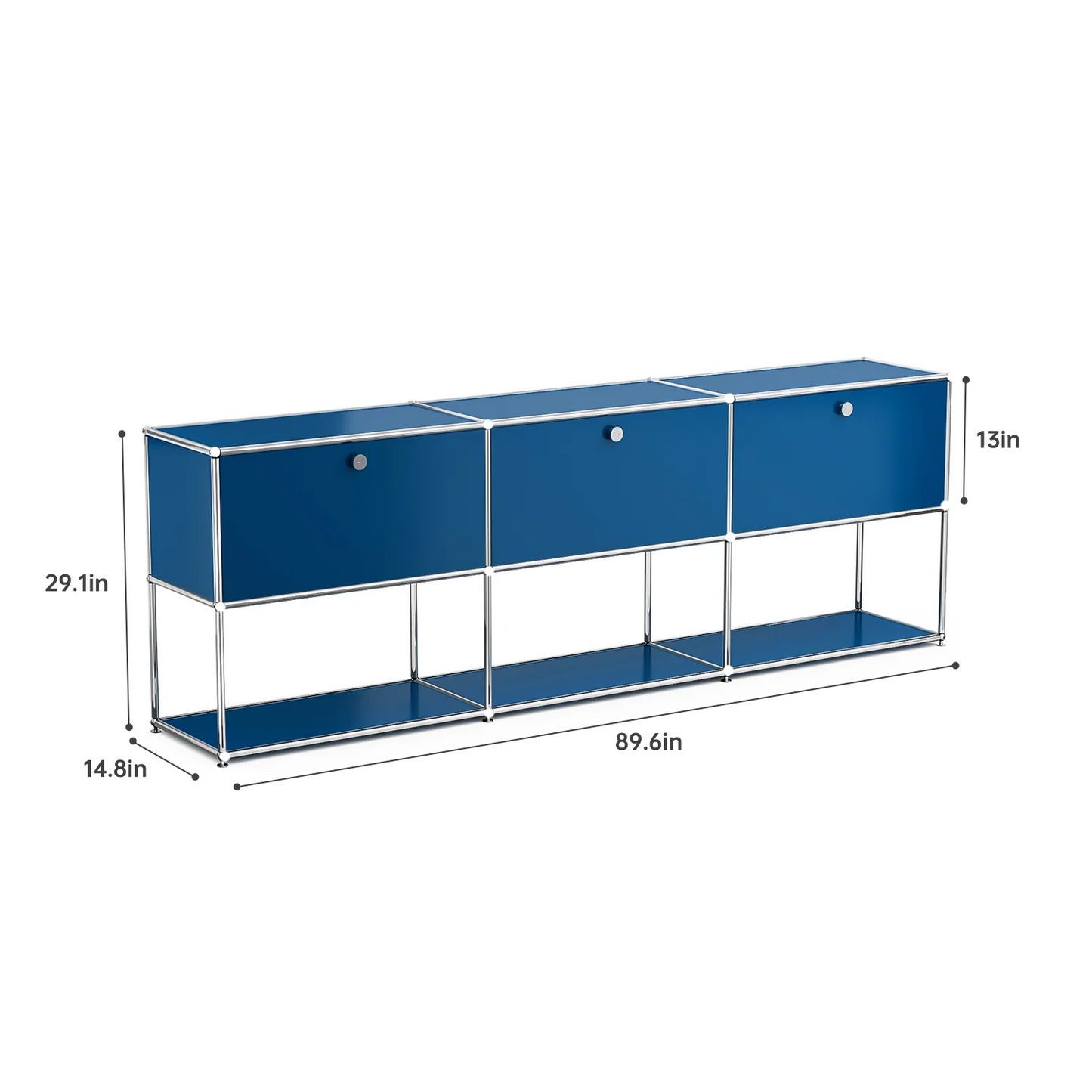 Modern Storage Cabinet Versatile Free-Standing Organizer