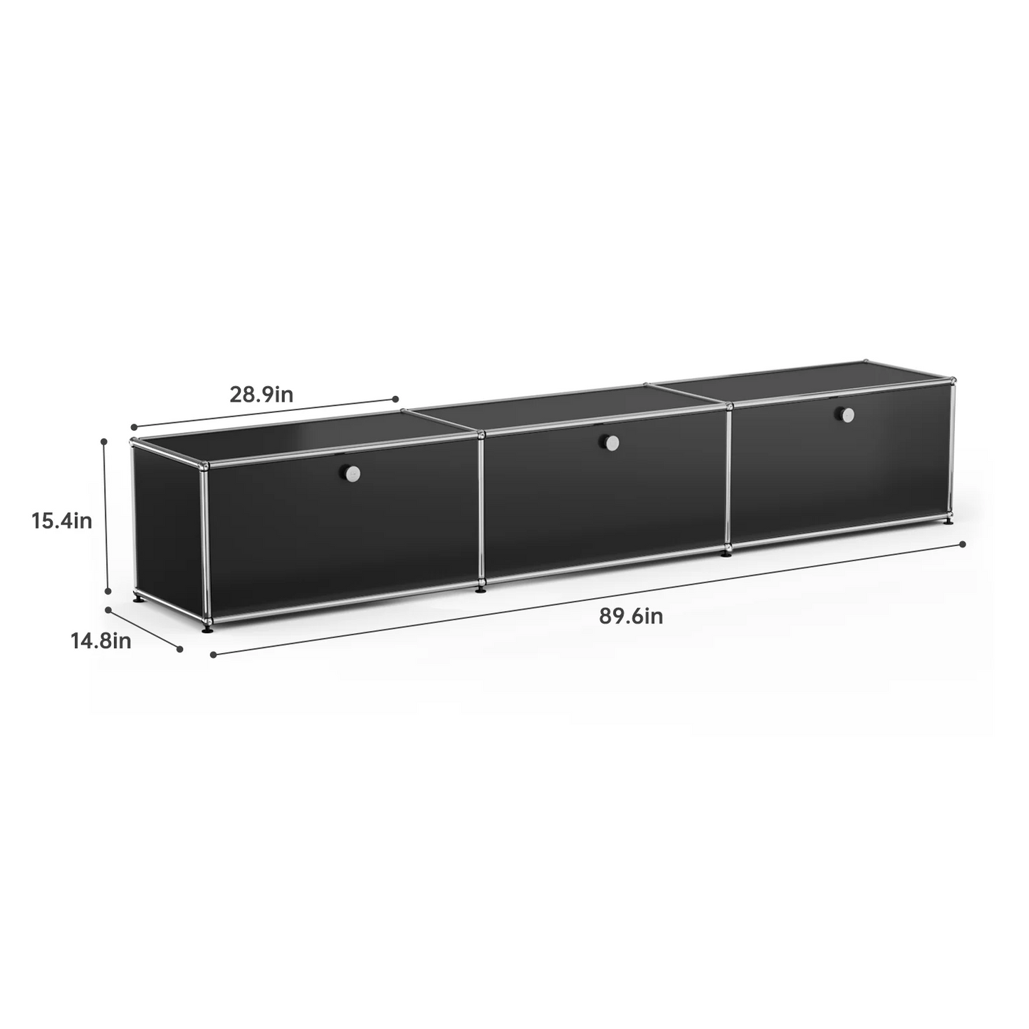 Modern Storage Cabinet Versatile Free-Standing Organizer