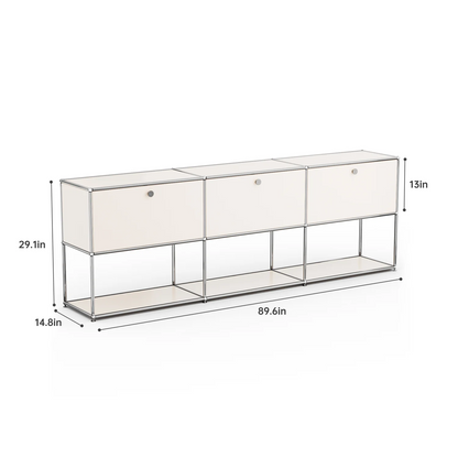 Modern Storage Cabinet Versatile Free-Standing Organizer