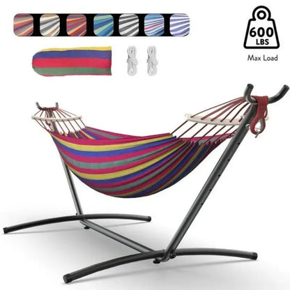 Hammock with Adjustable Stand- Hammock Bed w/Storage Bag,