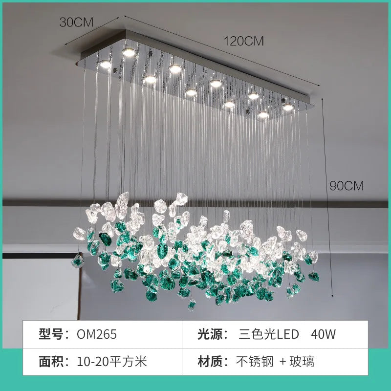 Light luxury modern lighting fixture restaurant chandelier