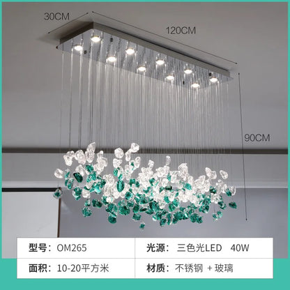 Light luxury modern lighting fixture restaurant chandelier