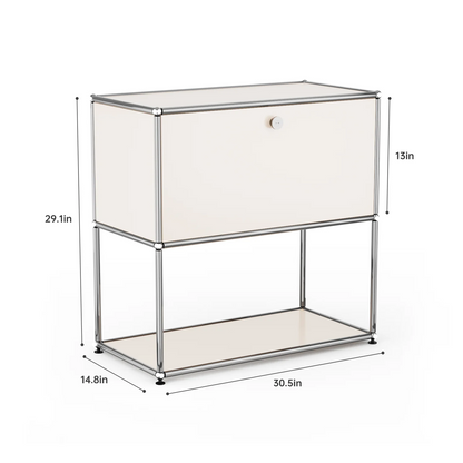 Modern Storage Cabinet Versatile Free-Standing Organizer