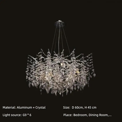 Modern Crystal Chandelier. Suitable For Dining Room, Living Room,