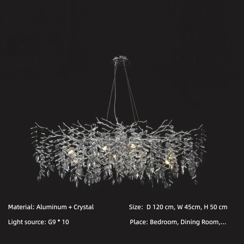 Modern Crystal Chandelier. Suitable For Dining Room, Living Room,