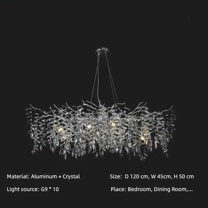 Modern Crystal Chandelier. Suitable For Dining Room, Living Room,