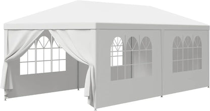 10' x 20' Outdoor White Waterproof Gazebo Canopy Tent