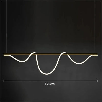 Nordic Adjustable Hose LED Chandelier Suitable Kitchen Dining