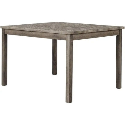 5-Piece Transitional Dining Set with 48" Wood Table