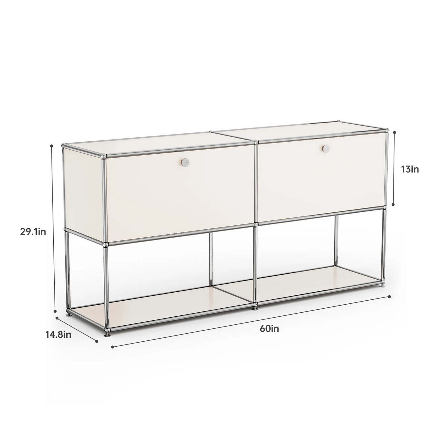 Modern Storage Cabinet Versatile Free-Standing Organizer