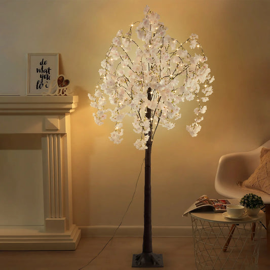 Cherry Blossom Tree Light, 6ft Lighted Trees for Decoration Inside,