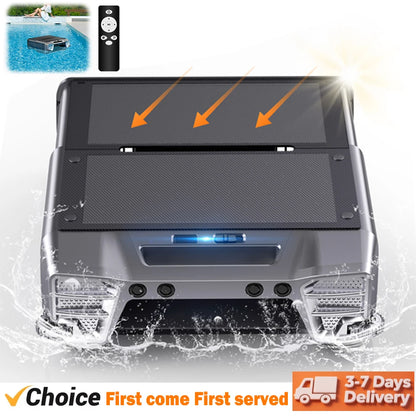 2026 Upgraded Solar Pool Skimmer/Cleaner 24 Hours Robotic with Remote Control