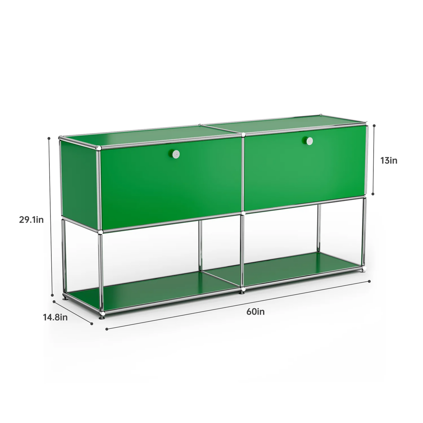 Modern Storage Cabinet Versatile Free-Standing Organizer