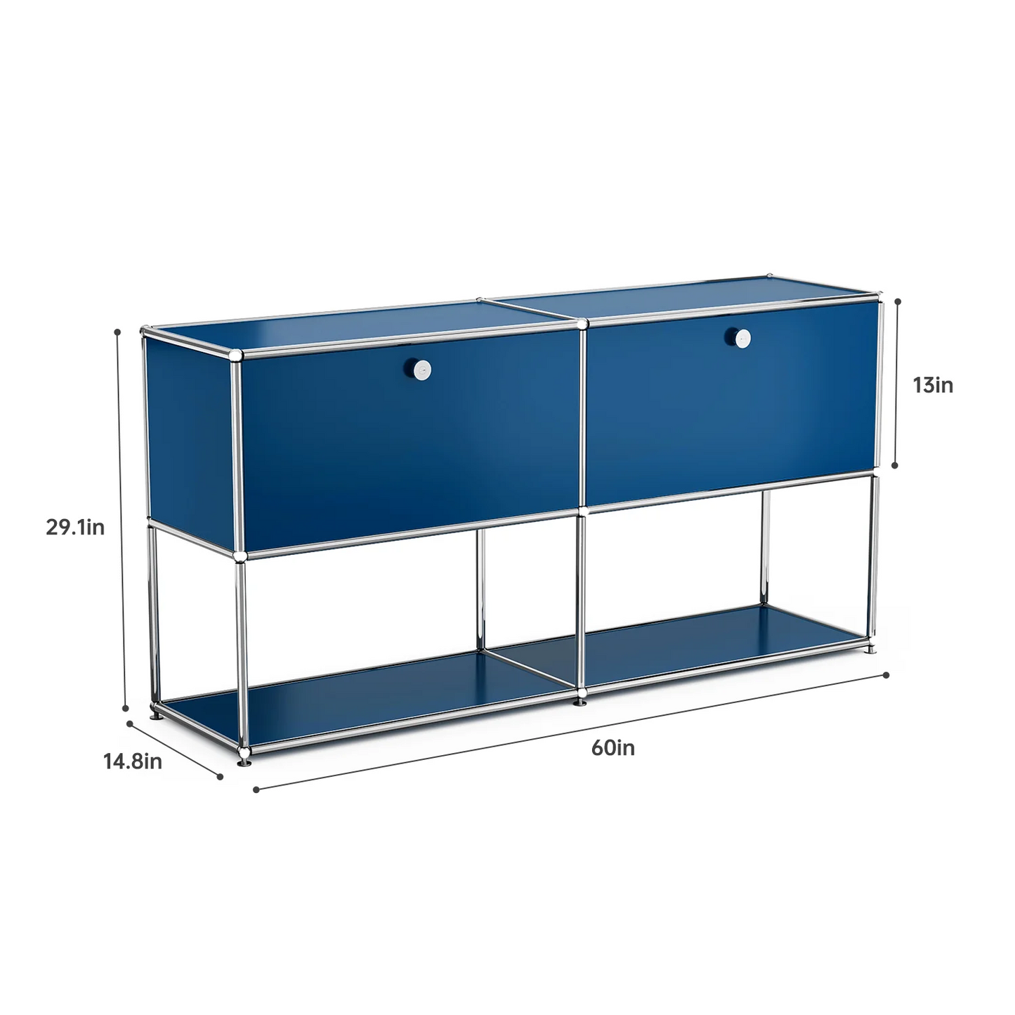Modern Storage Cabinet Versatile Free-Standing Organizer