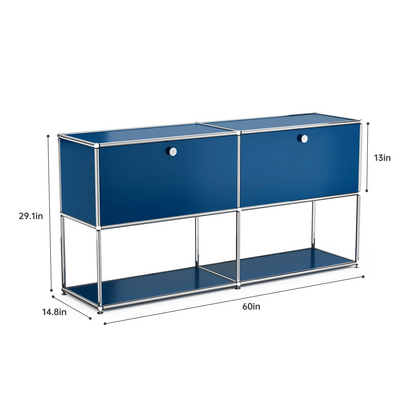 Modern Storage Cabinet Versatile Free-Standing Organizer