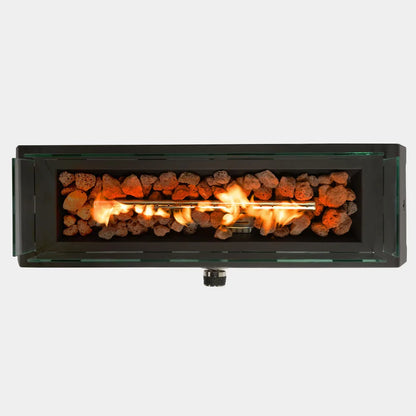 28 inch Tabletop Fire Pit, Propane Gas Fire Pit with Quick Connect Joint,