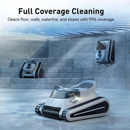 2025 New-Pro Cordless Robotic Cleaner Vacuum,  Inground Pools 2000 Sq.ft,