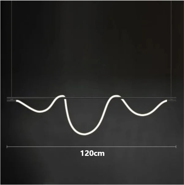 Nordic Adjustable Hose LED Chandelier Suitable Kitchen Dining