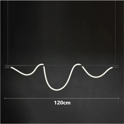 Nordic Adjustable Hose LED Chandelier Suitable Kitchen Dining