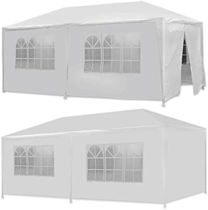 10' x 20' Outdoor White Waterproof Gazebo Canopy Tent