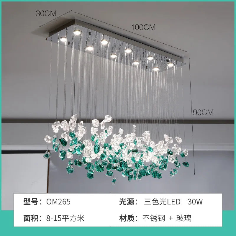 Light luxury modern lighting fixture restaurant chandelier