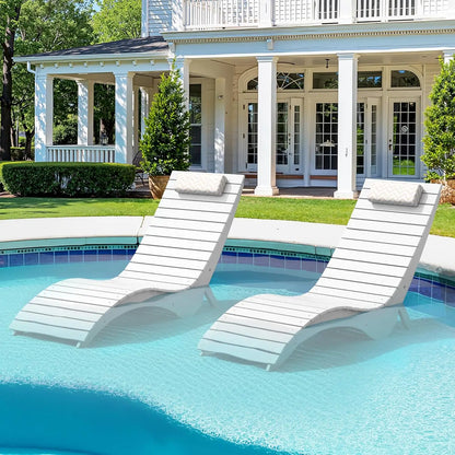 Weighted Pool Lounge Chairs - Anti-Floating Pools & Backyard Sun Decks,
