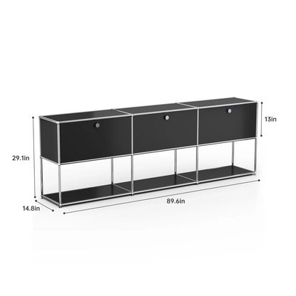 Modern Storage Cabinet Versatile Free-Standing Organizer