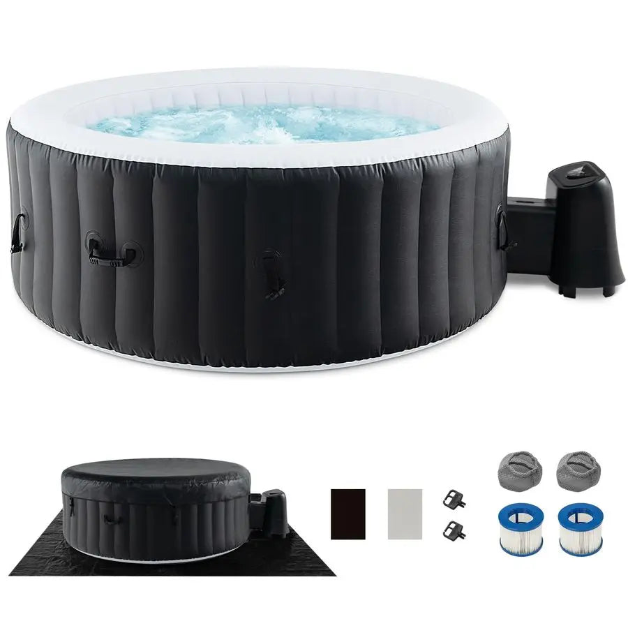 Inflatable Hot Tub, 24 Person Blowup Pool Hottub w 110 Air Jets