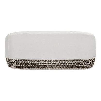 71" Upholstered Woven Patio Deep Seating Sofa