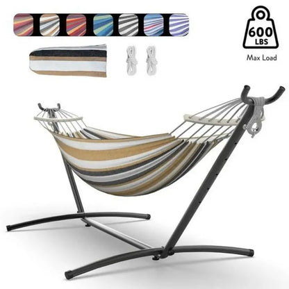 Hammock with Adjustable Stand- Hammock Bed w/Storage Bag,