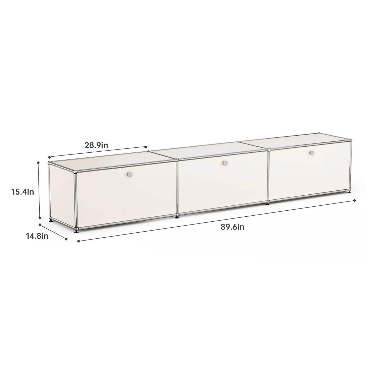 Modern Storage Cabinet Versatile Free-Standing Organizer
