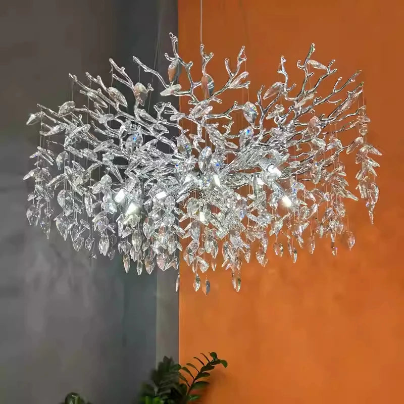Modern Crystal Chandelier. Suitable For Dining Room, Living Room,