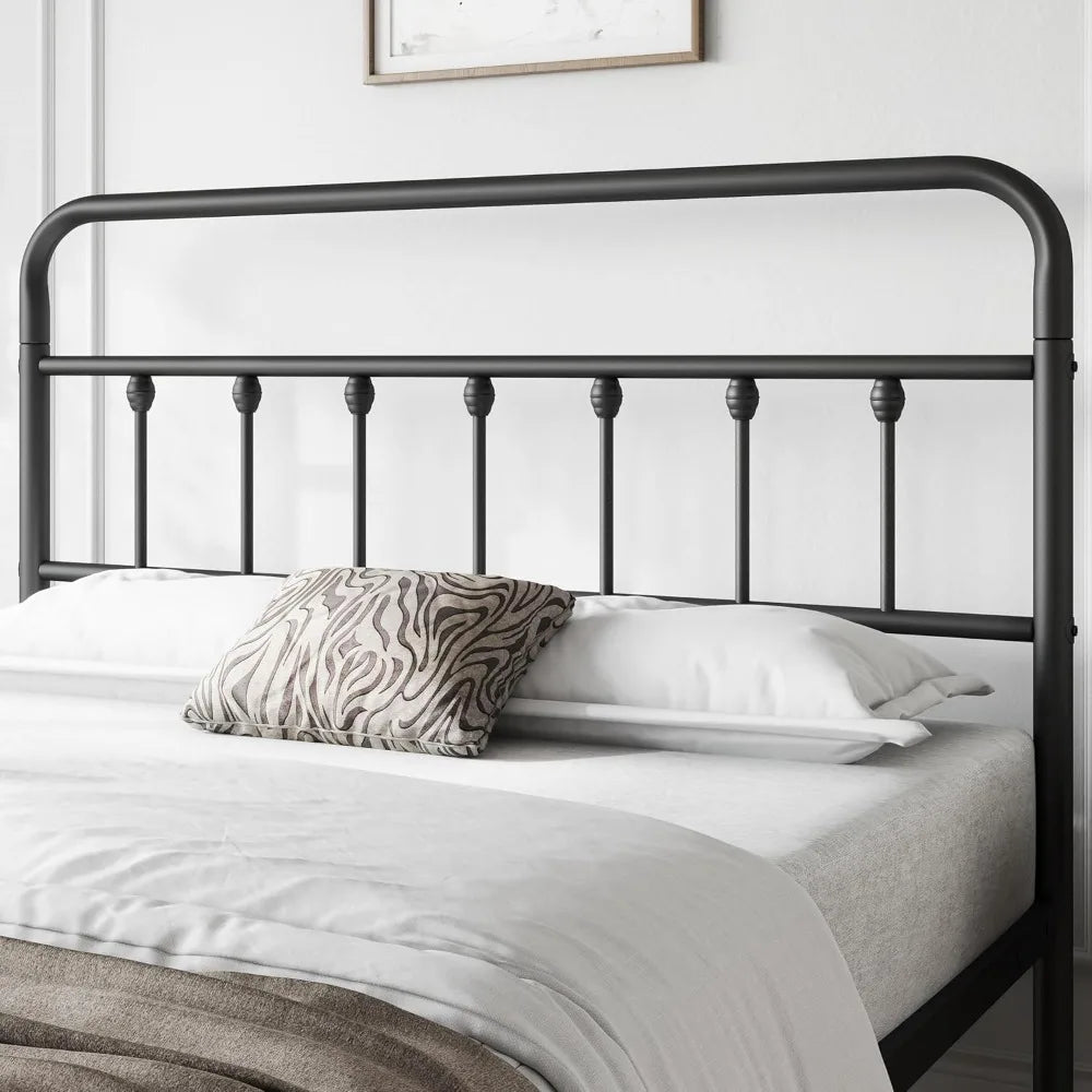 Victorian Style Classic Metal Platform Bed Frame/Headboard/Footboard