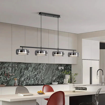 Nordic Minimalist Long Glass Pendant Lights Dimmable
