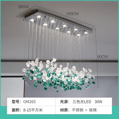 Light luxury modern lighting fixture restaurant chandelier