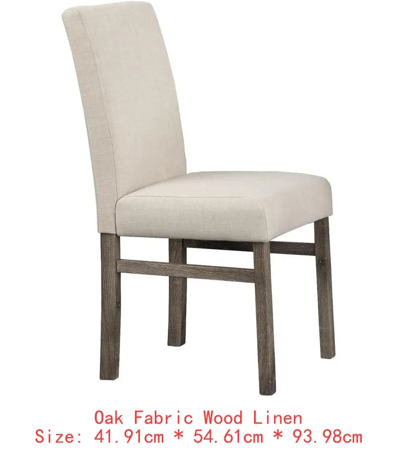 5-Piece Transitional Dining Set with 48" Wood Table