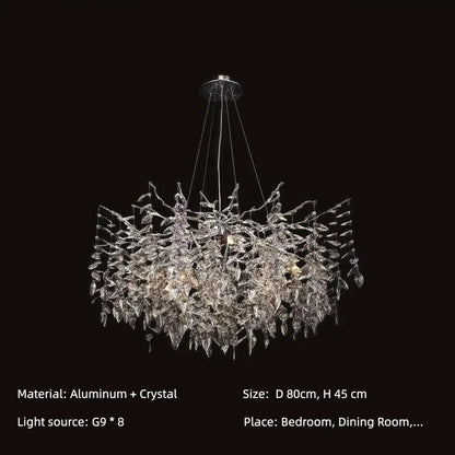 Modern Crystal Chandelier. Suitable For Dining Room, Living Room,