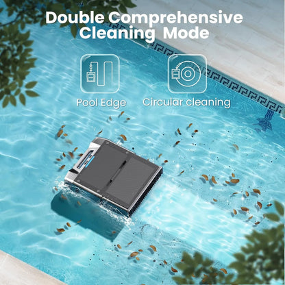 2026 Upgraded Solar Pool Skimmer/Cleaner 24 Hours Robotic with Remote Control