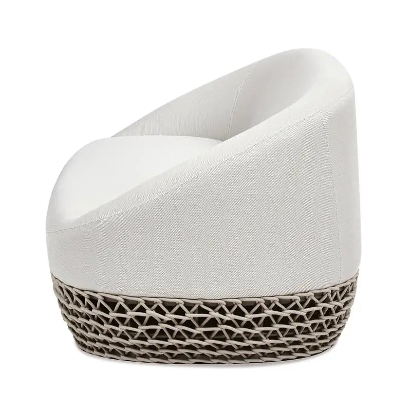 71" Upholstered Woven Patio Deep Seating Sofa