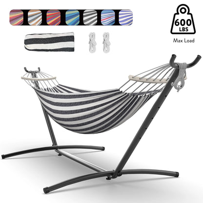 Hammock with Adjustable Stand- Hammock Bed w/Storage Bag,