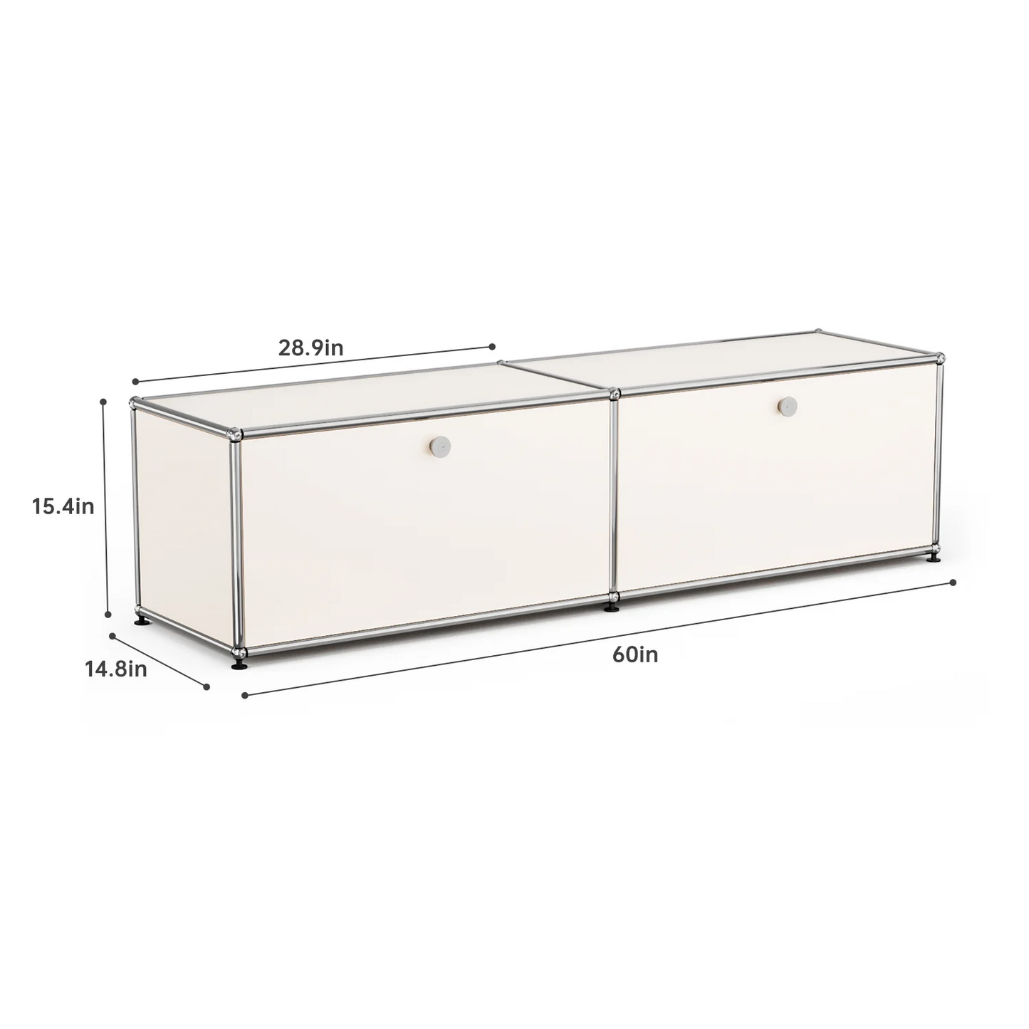 Modern Storage Cabinet Versatile Free-Standing Organizer