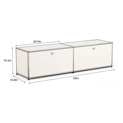 Modern Storage Cabinet Versatile Free-Standing Organizer