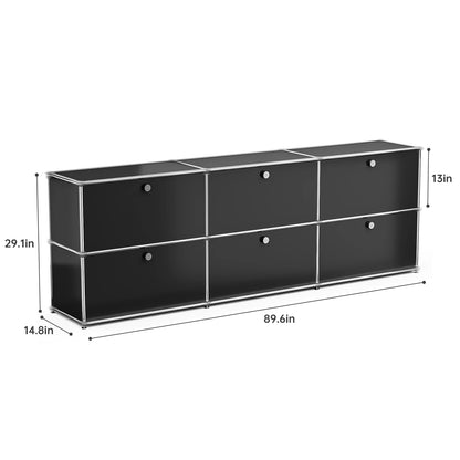Modern Storage Cabinet Versatile Free-Standing Organizer