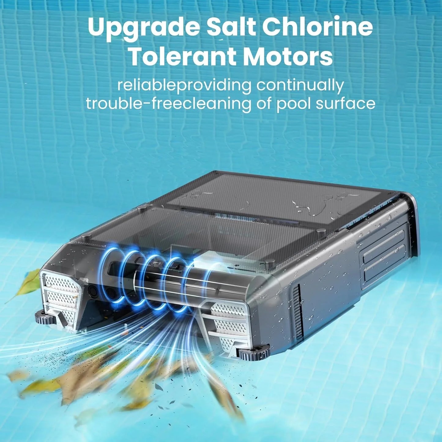 2026 Upgraded Solar Pool Skimmer/Cleaner 24 Hours Robotic with Remote Control